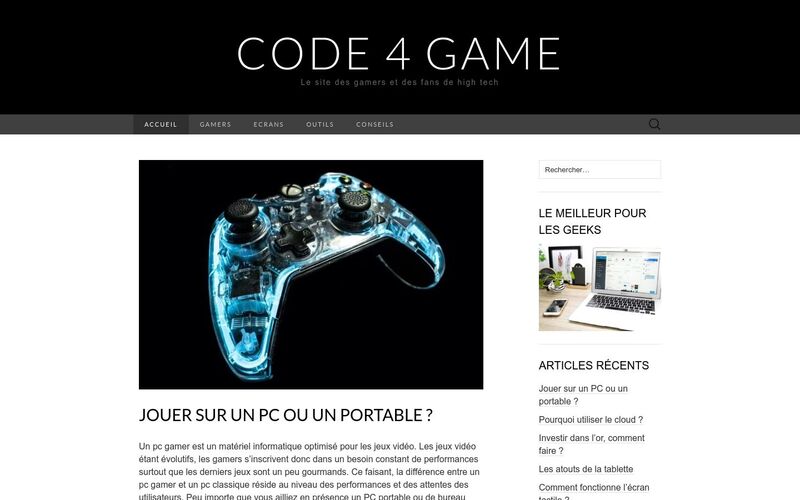 Code 4 Game - Le site des gamers et des fans de high tech